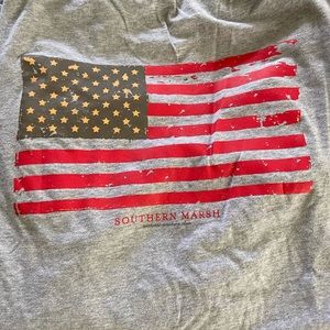 Southern marsh mens large long sleeve pocket tee